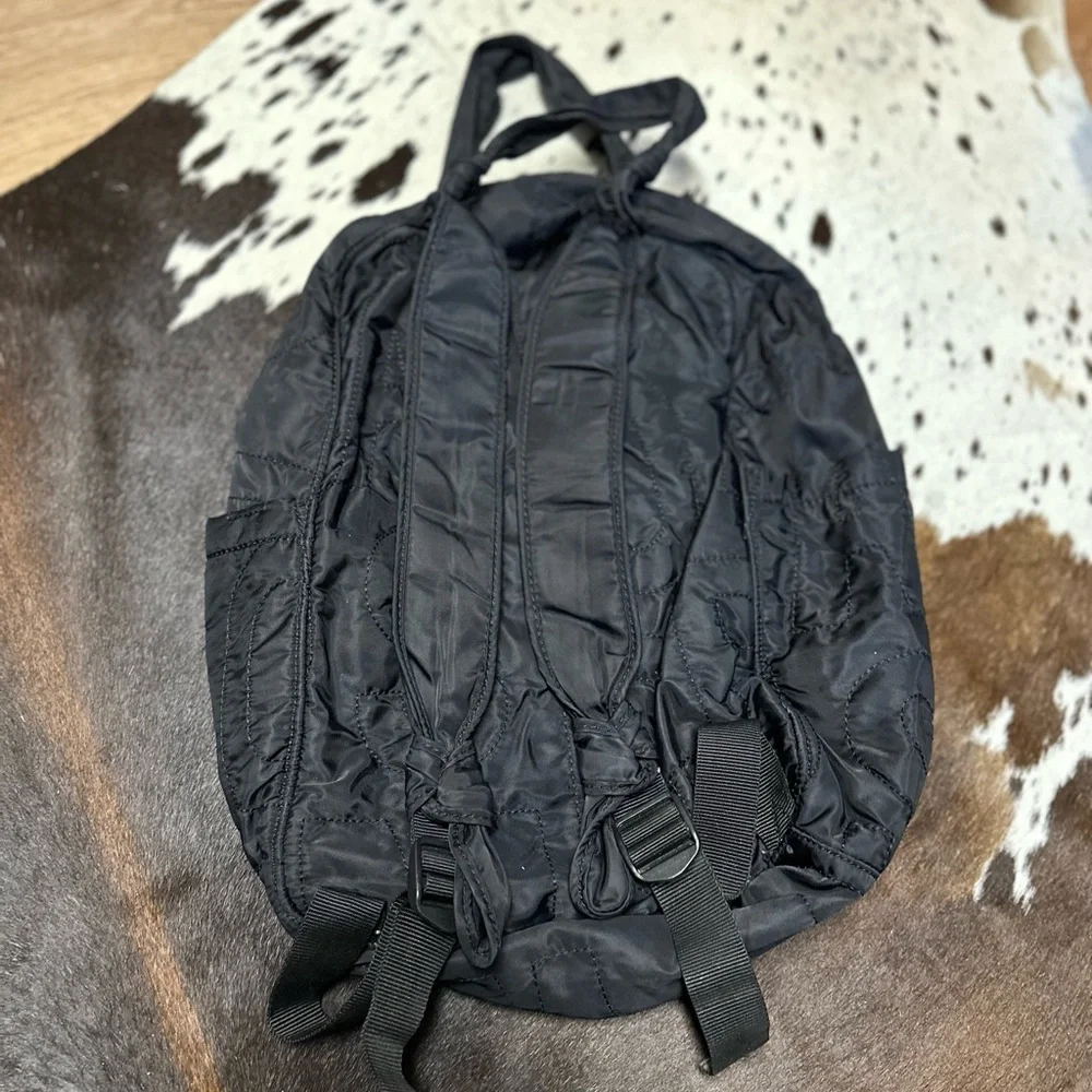 Marc Jacobs Black Quilted Backpack with Top Handles